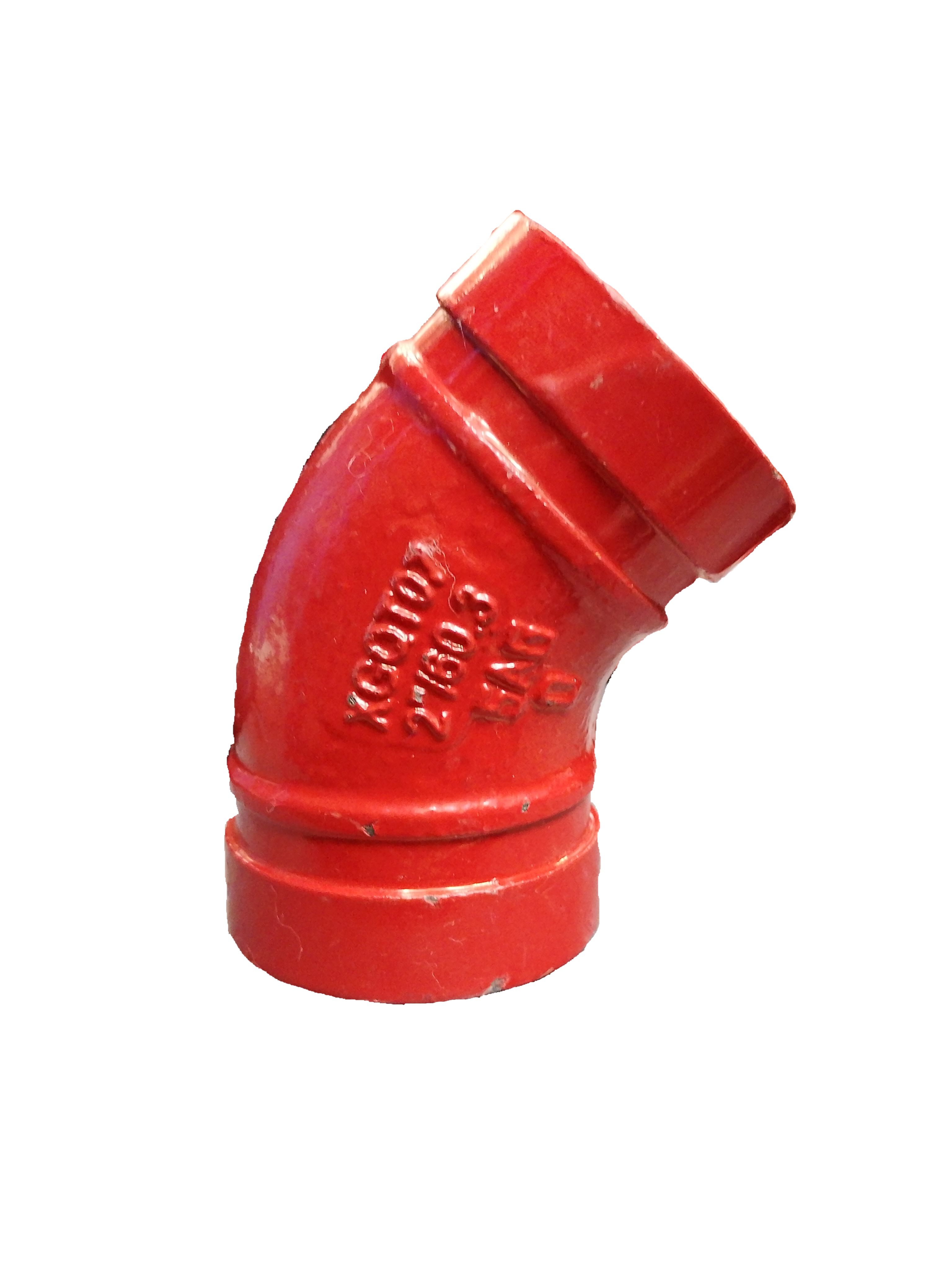 CODO RANURADO DE 2" X 45°